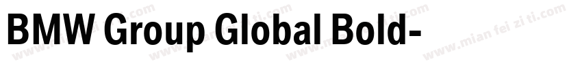 BMW Group Global Bold字体转换